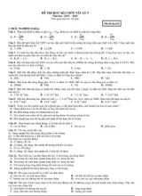 4 Đề thi học kỳ I môn Vật lý Lớp 9 - Năm học 2019-2020 (Có đáp án)